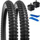 【送料無料】2本セット,20 2.4 タイヤ,20x2.4 64-406自転車タイヤ+ 20x2.125/2.40自転車チューブ米式バルブ32mm+リムテープ+タイヤレバ,Y-1114
