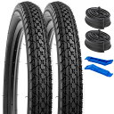 【送料無料】2本セット,20x2.125 タイヤ,20x2.125 57-406自転車タイヤ+20x1.75/2.125チューブ米式バルブ32mm+タイヤレバ,適用 20インチ 2.125 子供用自転車、マウンテンバイク,Y-1146