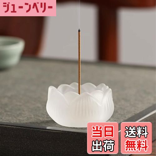 【送料無料】Sheepyo お香立て 線香立て 瑠璃製 透明 蓮の花形 九穴香挿付き お線香たて 可愛い おしゃれ 仏壇用品 オシャレ お香たて 香炉 茶道 香道 ヨガ 瞑想 仏具 せんこうたて インセンスホルダー おこうたて お香スタンド