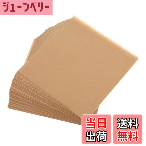 【送料無料】NUOLUX クッキングシート ベーキングペーパー 業務用 耐熱 耐油 オーブンシート オーブンペーパー クラフトペーパー クラフト紙 木の色 あぶらとり紙 揚げ物耐油紙 500枚入 16x16cm