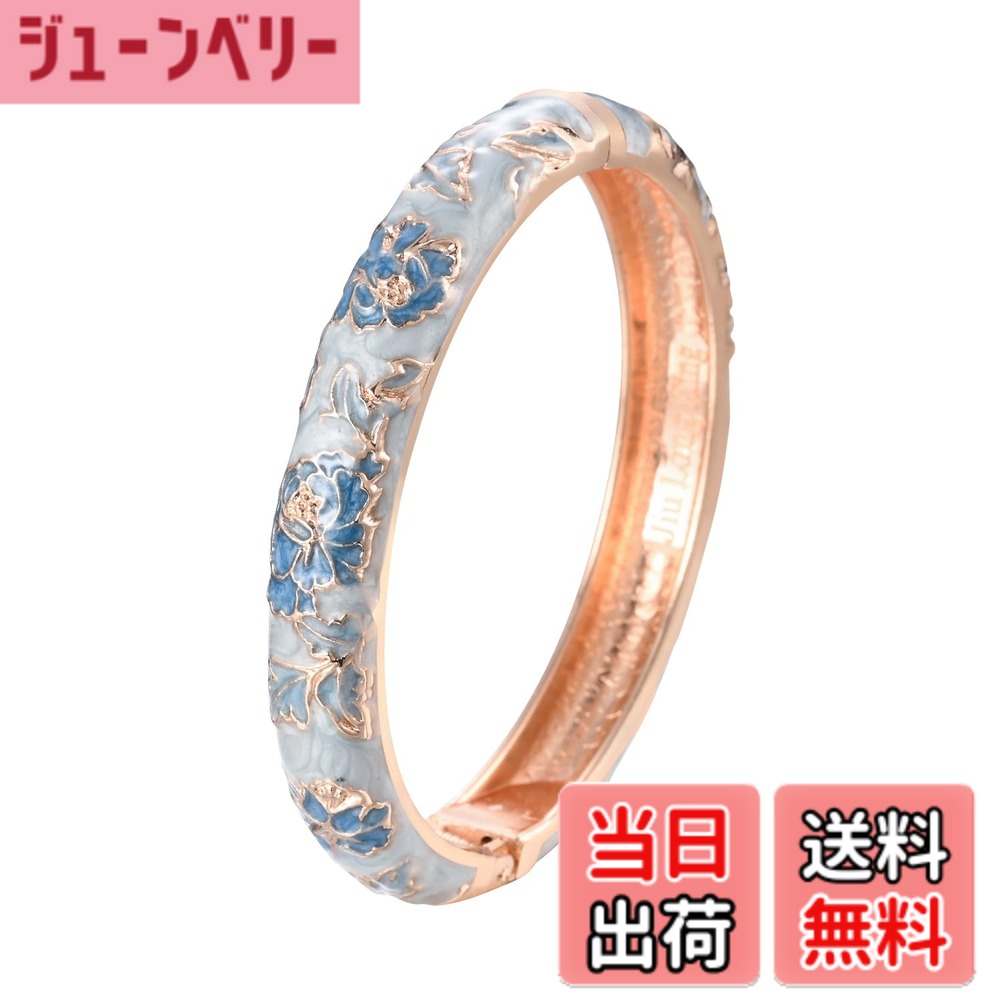 【送料無料】[wynameleri] 上品なレディースバングル 七宝焼工芸 幸運を運ぶ 腕輪 おしゃれなブレスレット