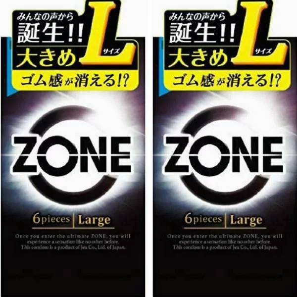 コンドーム Lサイズ ジェクス ゾーン ステルス ゼリー 2箱 ゆったり 避妊具 ZONE 6個入り【コンドーム 避妊具 アサヒショップ】コンドーム スキン zone skyn コンドーム 大きいサイズ