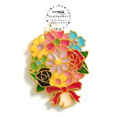 【10個】レジン枠 空枠 花いっぱい フラワーブーケ ゴールド Craft Tamagoオリジナル セッティング フレーム 花束 プレゼント お祝い リボン ウ...