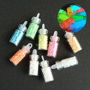 ミニボトル入り蓄光粒9本セット レジン 1セット 夜光 パウダー 粉末 粉 光る 発光 資材 アクセサリーパーツ 手作り 材料 ハンドメイド 卸 手芸 2023...