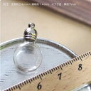 【10個】 小瓶のペンダントチャーム 平丸型 レジン ボトル アンティーク b