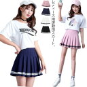 インナーパンツ付き スカート テニススカート ゴルフスカート キュロットパンツ プリーツスカート ランニングスカート レディース ショート ミニスカート スクー...