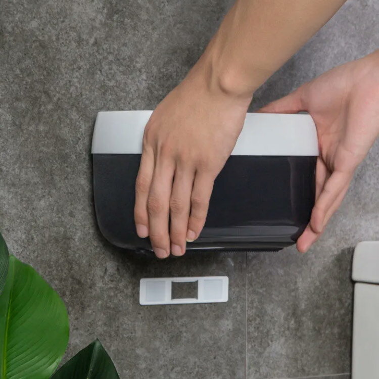 ティッシュボックス 壁掛け パンチクリエイティブ 防水ペーパーリール トイレ収納ラック 防水壁マウント トイレットペーパーホルダー バスルーム ティッシュケース 下向き 浴室 多機能 ウォール 防水 強力粘着 おしゃれ 北欧 [2]