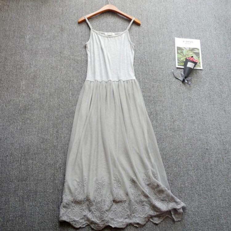 レディース キャミソール ロングワンピース 送料無料 部屋着 タンクトップ 春 ワンピース インナー 秋 刺繍 20代 冬 チュール レース ワンピース キャミソールワンピ キャミワンピ ロングペチワンピース 可愛い ロングワンピース 30代 40代 夏