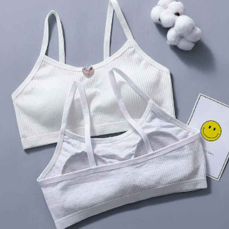 ジュニア ブラジャー 子供 ブラ 成長期 快適 着心地 バット付き タンクトップ スポーツブラ かわいい 女の子 中学生 小学生 ガールズ ノンワイヤー 肌着 インナー キッズ ジュニアインナー