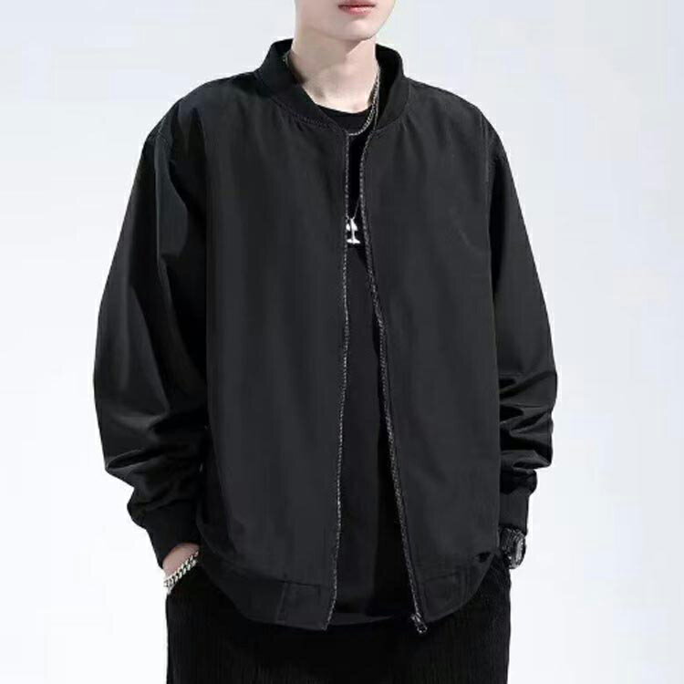 ジャケット 長袖 ブルゾン アウター MA-1 メンズ フライトジャケット スタジャン MA1 大きいサイズ レディース 男女兼用 軽量 薄手 ストレッチ 上着 作業着 作業服 スタジャン 秋 春 夏 スポーツ ボンバージャケット ボンバーブルゾン エムエーワン 黒 サマージャケット