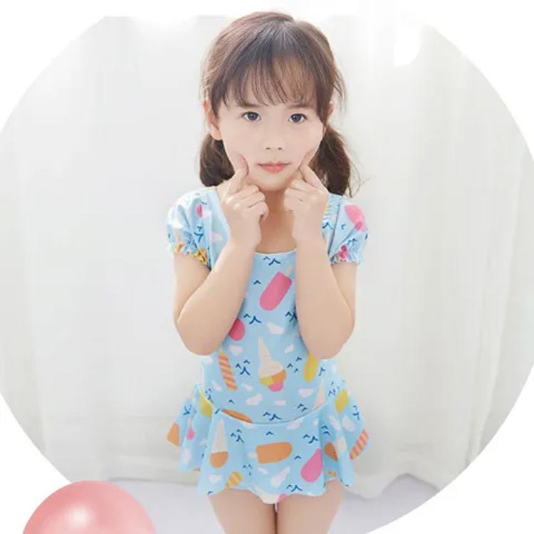 水着 女の子 ワンピース水着 半袖 スカートキッズ水着 ショットパンツ付き ベビー ...