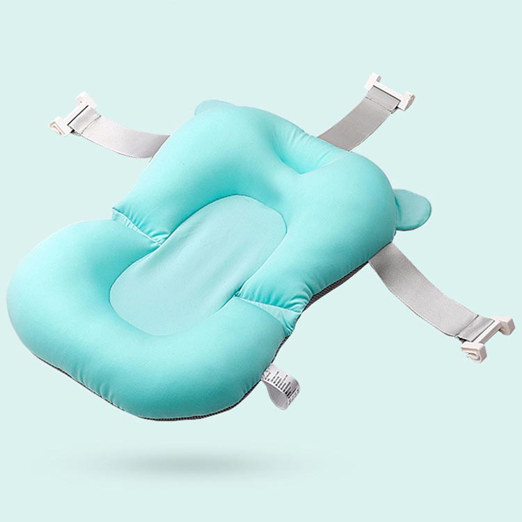 ベビーバスネット お風呂ネット ベビー用 入浴 ケアグッズ ベビーケア 赤ちゃん 新生児 ベビーバスネット クッション ふんわり メッシュ ベビー おふろ用品 折り畳み かわいい 快適 サイズ調整 出産祝い プレゼント