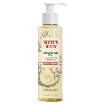 【ポイント5倍】 バーツビーズ 洗顔料 クレンジングオイル ココナッツ & アルガン オイル 177ml Burt's Bees Facial Cleansing Oil with Coconut & Argan Oil 6 fl oz アメリカ