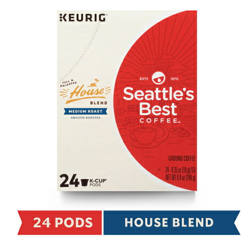 【送料無料】キューリグ K-CUP(Kカップ) シアトルベスト ハウスブレンド ミディアムロースト コーヒー 24個入 Seattle's Best アメリカ