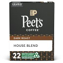  キューリグ K-CUP(Kカップ) ピーツコーヒー ハウスブレンド ダークロースト コーヒー 22個入 Peet's アメリカ