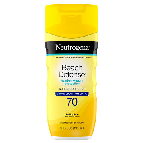 【送料無料】ニュートロジーナ Neutrogena ビーチディフェンス スポーツ サンスクリーン SPF 70 ローション 198ml 日焼け止めアメリカ