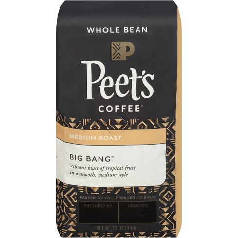 【送料無料】ピーツコーヒー Peet's Coffee ビッグバンブレンド ミディアムロースト ホールビーン（コーヒー豆） 297g コーヒー コーヒー豆 アメリカ