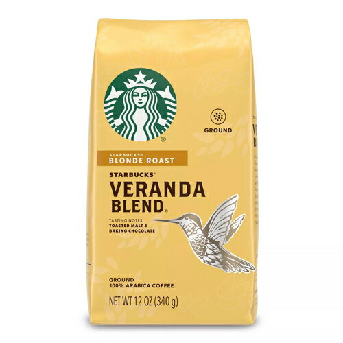 【送料無料】スターバックス Starbucks ベランダ ブレンド ブロンド ライトロースト グラウンドコーヒー（挽き豆） 340g コーヒー コー..