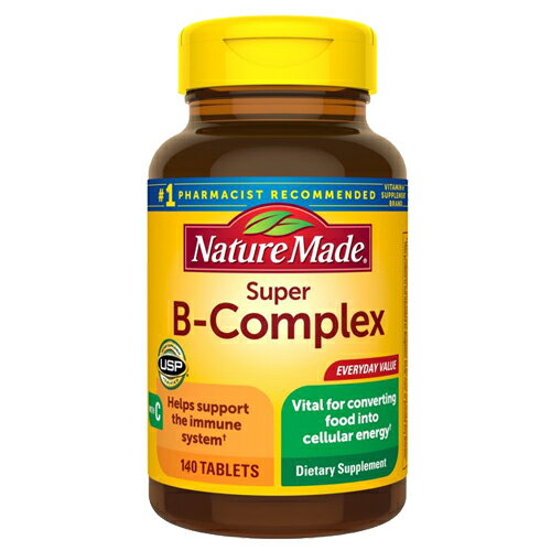 ネイチャーメイド Nature Made スーパーB コンプレックス ビタミンC タブレット 140粒 140日分 代謝 イミューン サポート サプリメント ビタミン アメリカ