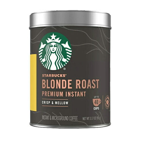 楽天Asahical LLC【送料無料】スターバックス Starbucks ブロンドロースト プレミアム インスタントコーヒー 90g 最大40杯分 アメリカ ライトロースト