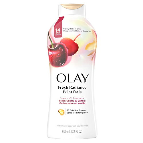 樂天商城 - オレイ Olay フレッシュアウトラスト ボディーソープ ボディーソープ ブラックチェリー＆バニラ 650ml ボディウォッシュ アメリカ 海外