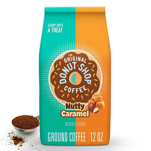 Other Regions - 【送料無料】オリジナル ドーナッツショップ ナッティキャラメル グラウンドコーヒー（挽き豆） 340g コーヒー コーヒー豆 アメリカ The Original Donut Shop Nutty Caramel Ground Coffee