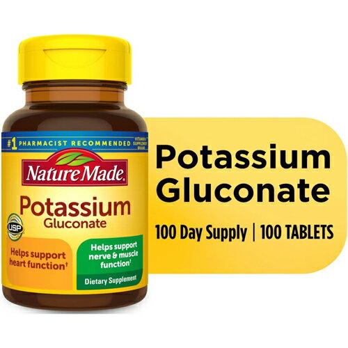 ネイチャーメイド Nature Made カリウム（グルコン酸カリウム）Potassium 550mg タ...