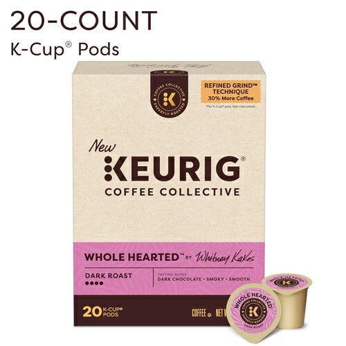 【送料無料】キューリグ KCUP Kカップ コーヒーコレクティブ Whole Hearted ダークロースト コーヒー 20個入り アメリカ 海外(4.0)
