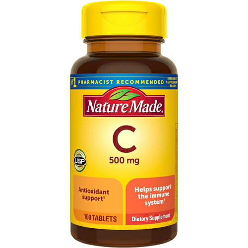 Rakuten - ネイチャーメイド Nature Made ビタミンC 500mg タブレット 100粒（約100日分）サプリメント 健康維持 抗酸化作用に関わる栄養素 グルテンフリー アメリカ 海外