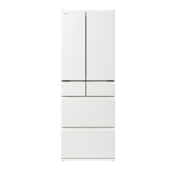 HITACHI 6ドア冷蔵庫 540L ピュアホワイト R-HW54S(W)　下見後　3月下旬～発送予定（地域によってことなります）のサムネイル