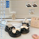 厚底シューズ レディース ロリータ 靴 リボン飾り きれいめ クロスストラップ 安定感抜群 ファッション 厚底 滑り止め 歩きやすい 高級感 衣装 仮装 ハロウ...