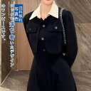 ワンピース 秋 長袖 カジュアル レディース 重ね着風 ラッシュ ガード 着痩せ Aライン おしゃれ ポケット付き 立ち襟 前開きボタン 体型カバー カジュアル...