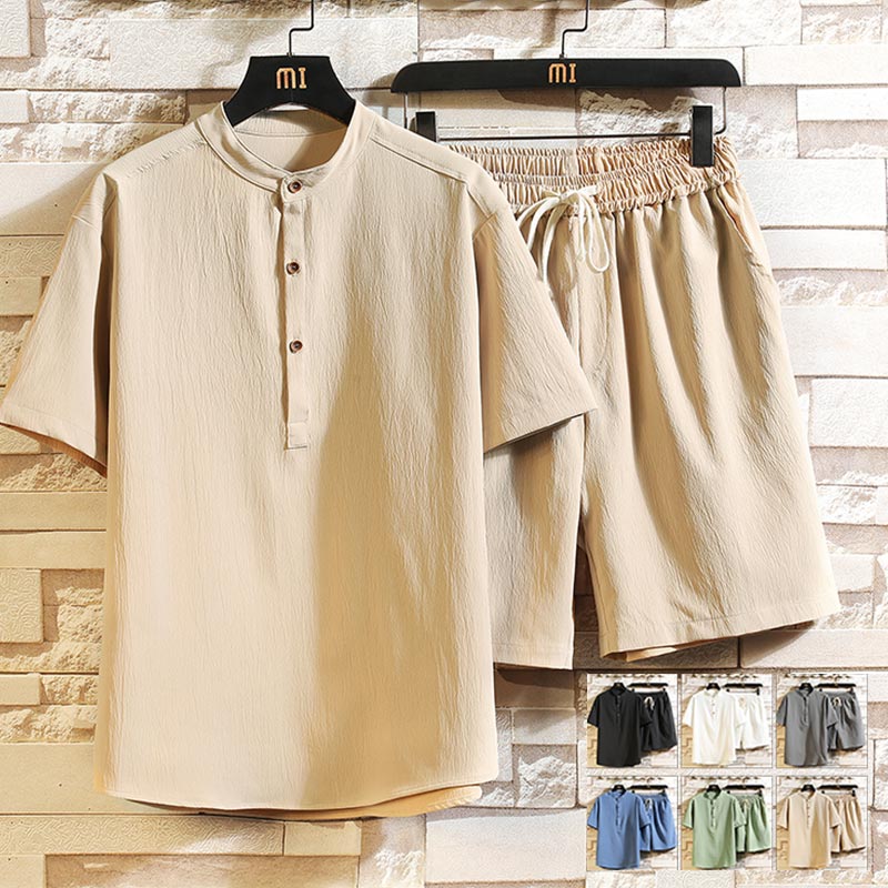 \ブラックフライデークーポンあり/セットアップ スーツ メンズ 麻 スウェット 上下セット カジュアル 半袖 冷感 薄手 夏 軽量 涼しい 通気性 ルームウェア...