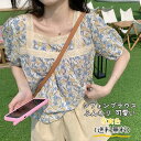 シフォンブラウス レディース 半袖 花柄 可愛いレース付き 薄手 涼しい トップス カジュアル シンブル 春 夏 きれいめ おしゃれ 送料無料
