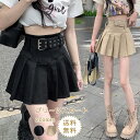 プリーツスカート レディース ミニ丈 ハイウエスト フレアスカート Aライン 裏地パンツ付き 無地 ボトムス 着痩せ チラ見せ防止 夏 春秋 きれいめ おしゃれ...