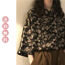 シャツ 七分袖 ブラウス シャツブラウス カットソー 夏 レディース ゆったり 花柄 襟 肌触りが良い オーバーサイズ 体型カバー カジュアル レトロ 通勤 OL オフィス おしゃれ きれいめ 送料無料