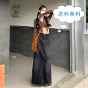 マーメイドスカート デニムスカート タイトスカート レディース ロング丈 マーメイド 可愛い ミモレ丈 ドッキング マキシ フレア コーデ ボトムス 春夏秋冬 きれいめ 送料無料