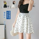 シフォンスカート レディース Aライン プリント リボン飾り 個性的 軽量 快適 細身 インナーパンツ一体型 ファスナー付き 女子会 デート 通勤 通学 送料無...