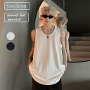 冷感 タンクトップ メンズ ノースリーブ tシャツ 夏服 重ね着 ラウンドネック リブ編み 無地 薄手 インナー トップス 男性 リブ ジム 大きいサイズ オシ...