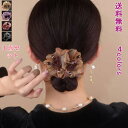 シュシュ ヘアゴム 3点セット 花 フラワー ボリューム感 カチューシャ ヘアアクセサリー まとめ髪 ポニーテール 上品 お嬢様 シンプル 大人 デイリー カジ...