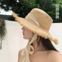 麦わら帽子 レディース 帽子 ハット 麦わらハット レディースキャップ レース つば広 小顔効果 紫外線 日よけ 夏 大きめ 遮光 ファッション カジュアル お...