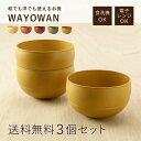 お椀 WAYOWAN 中サイズ 3個セット [汁