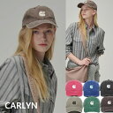 CARLYN 2024 F/W ニューロゴ ウォッシュドキャップ 6色 キャップ 帽子 韓国ブランド シンプル おしゃれ ユニセックス 軽量 新作 人気 カジュ...