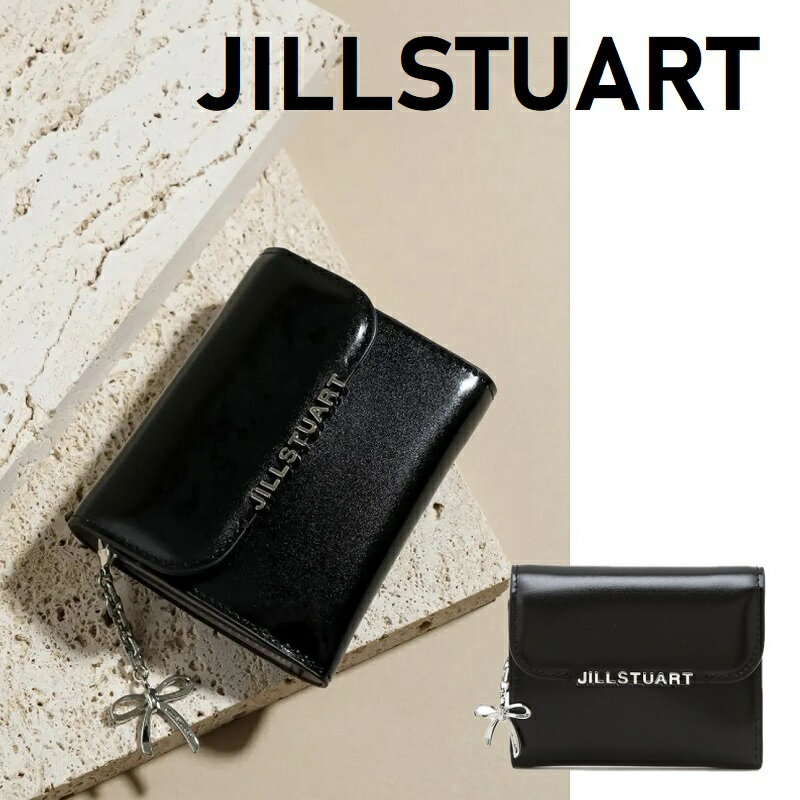 JILLSTUART★ブラックロゴレザー三つ折り財布 楽天市場】ジルスチュアート三つ折り財布の通販