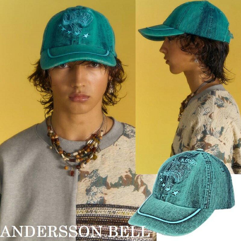 楽天あさひみANDERSSON BELL（アンダースンベル）（エッセンシャル）ユニセックス フリーク ADSB キャップ（グリーン）トレンド おしゃれ ストリートスタイル 高品質 調節可能 韓国ブランドアイテム