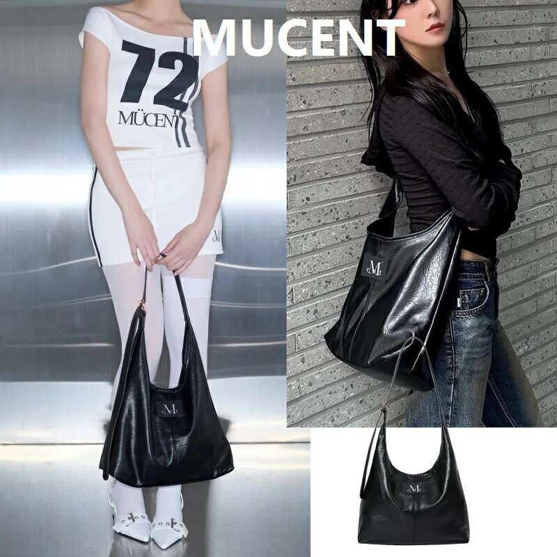 【MUCENT（ムセント）】Crescent Leather Shoulder Bagクレセント レザー ショルダーバッグ 韓国人気 ユニセックス シンプル おしゃれ カジュアル トレンド バッグ