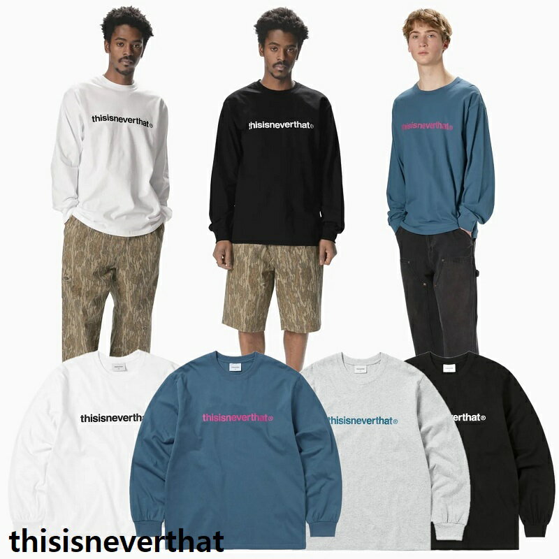 樂天商城 - 【thisisneverthat（ディスイズネバーザット）】韓国人気 T‑Logo ロングスリーブTシャツ 4色展開 ユニセックス ストリート オーバーサイズ 長袖トップス