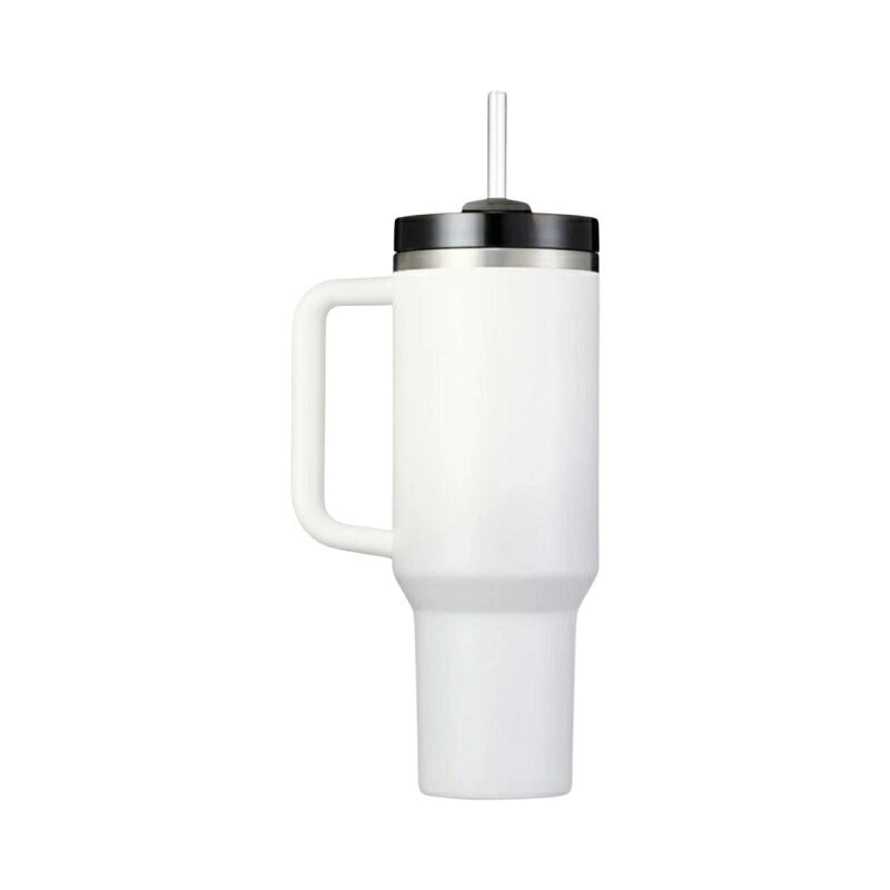Starbucks x Stanley White Quencher Tumbler 1183ml スターバックス × スタンレー ホワイトクエンチャー タンブラー 1183ml ステンレス 二重構造 保温保冷 大容量 韓国限定 おしゃれ 人気 ハンドル付き キャンプ ユニセックス ブランド ギフト用 asahimi-10001544 あさひみ サンプル画像2