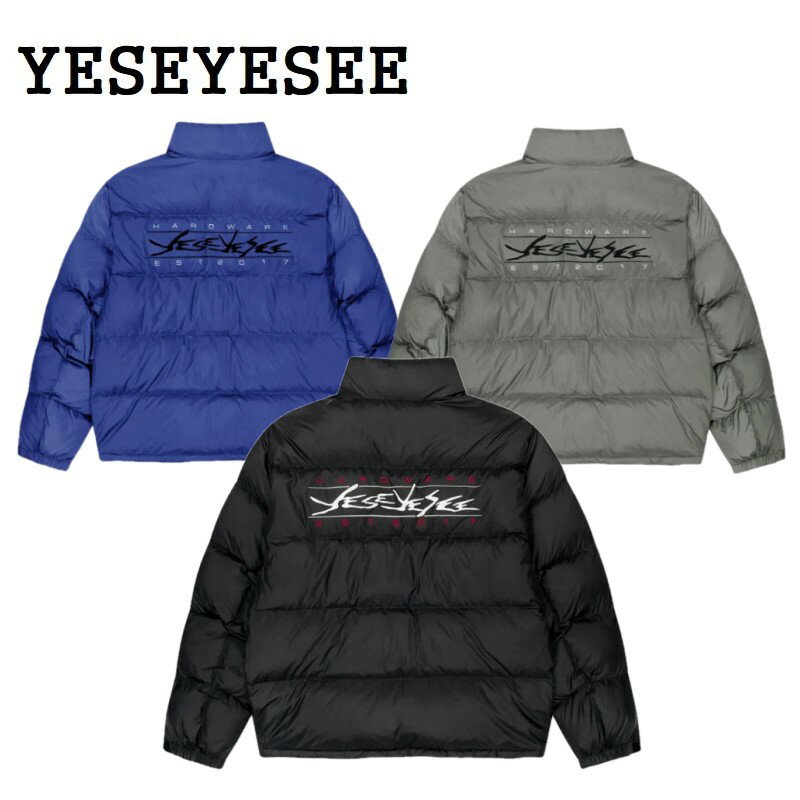 YESEYESEE（イェスアイシー） Sign Logo Down Jacket サインロゴ ダウンジャケット 3色展開 【日本未発売】 韓国ファッション 限定品 人気 完売必須 防寒 軽量 ユニセックス