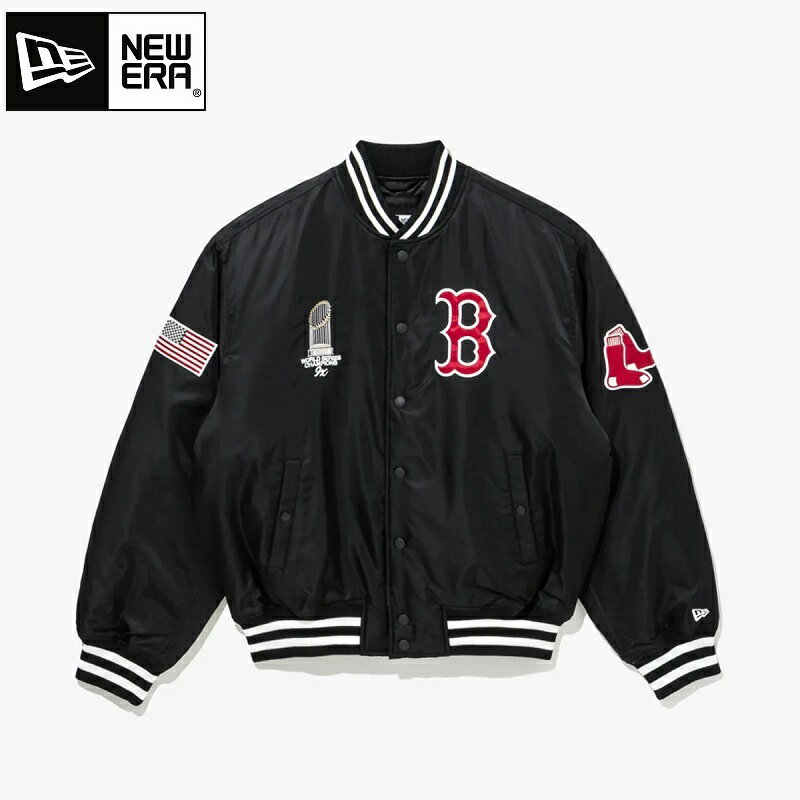 NEW ERA（ニューエラ） MLB Boston Red Sox World Series Champion Jacket Black MLB ボストン・レッド..